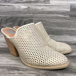 DV Dolce Vita Kenli Lacer Cut Taupe Mule